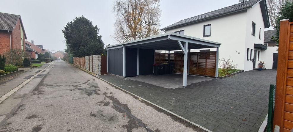 Doppelcarport mit Abstellraum