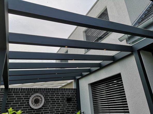 Terrassenüberdachung mit Dachverglasung