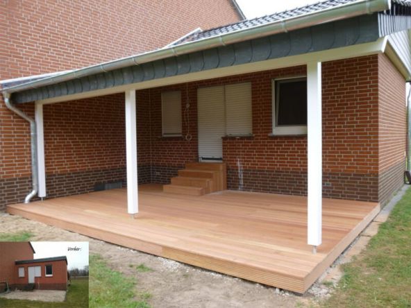 Dach mit Terrassenüberdachung auf Bestand