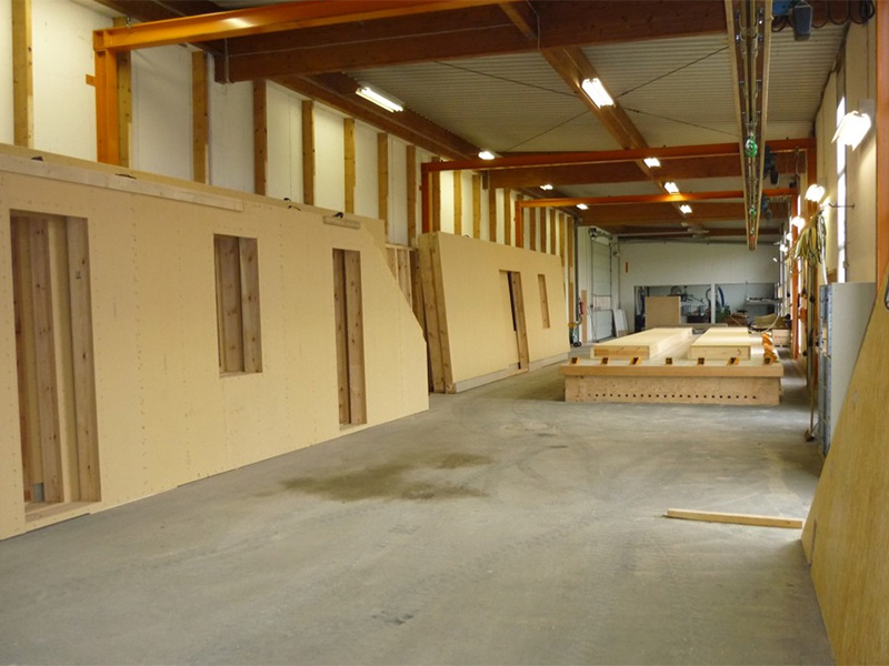Erweiterung der Holzrahmenbau Abteilung